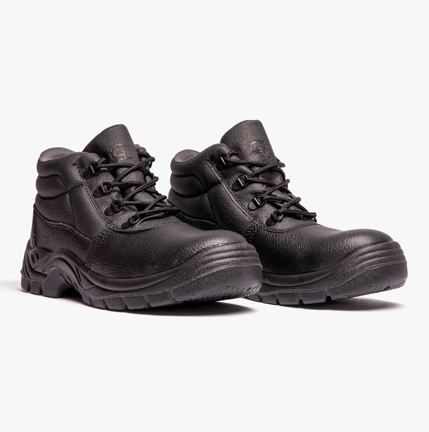 Grafters M9535PA Unisex Leather Chukka Safety Boots Black