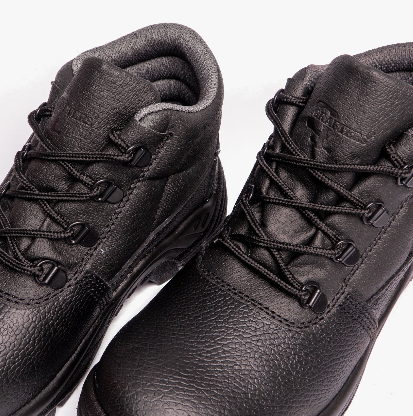 Grafters M9535PA Unisex Leather Chukka Safety Boots Black