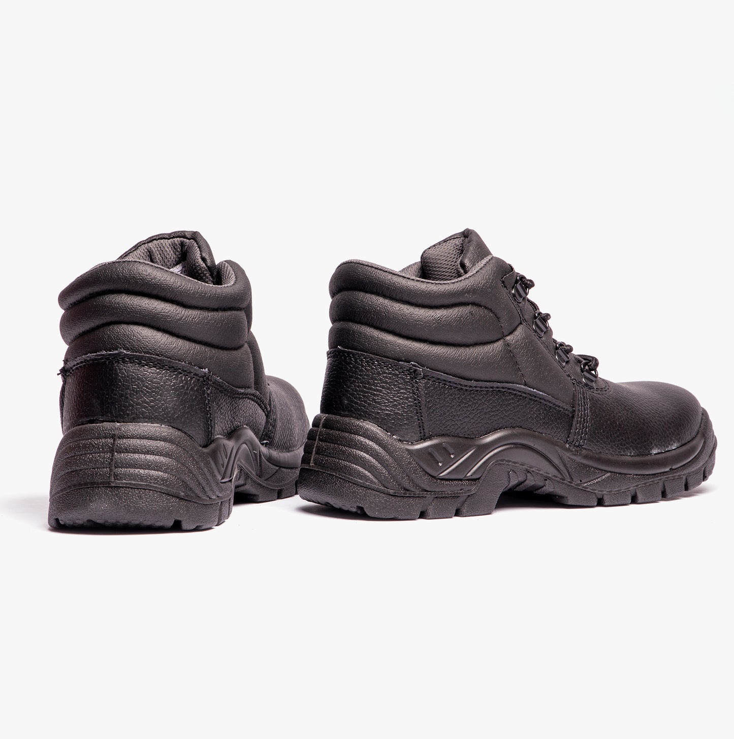 Grafters M9536A Unisex Leather Chukka Safety Boots Black