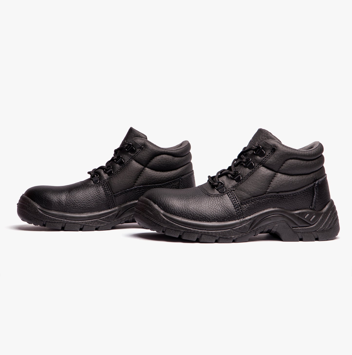 Grafters M9536A Unisex Leather Chukka Safety Boots Black