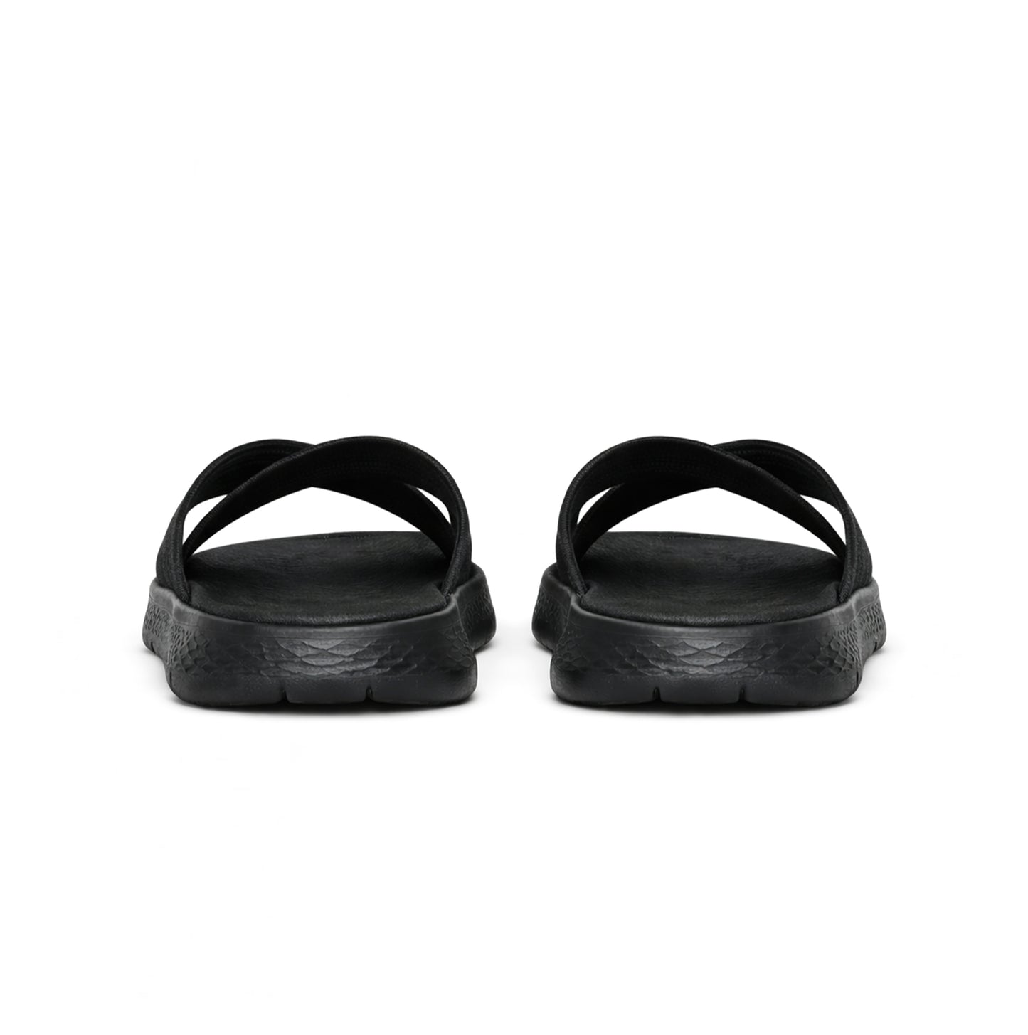 Skechers GO WALK FLEX SANDAL - IMPRESS Womens Sliders Black/Grey