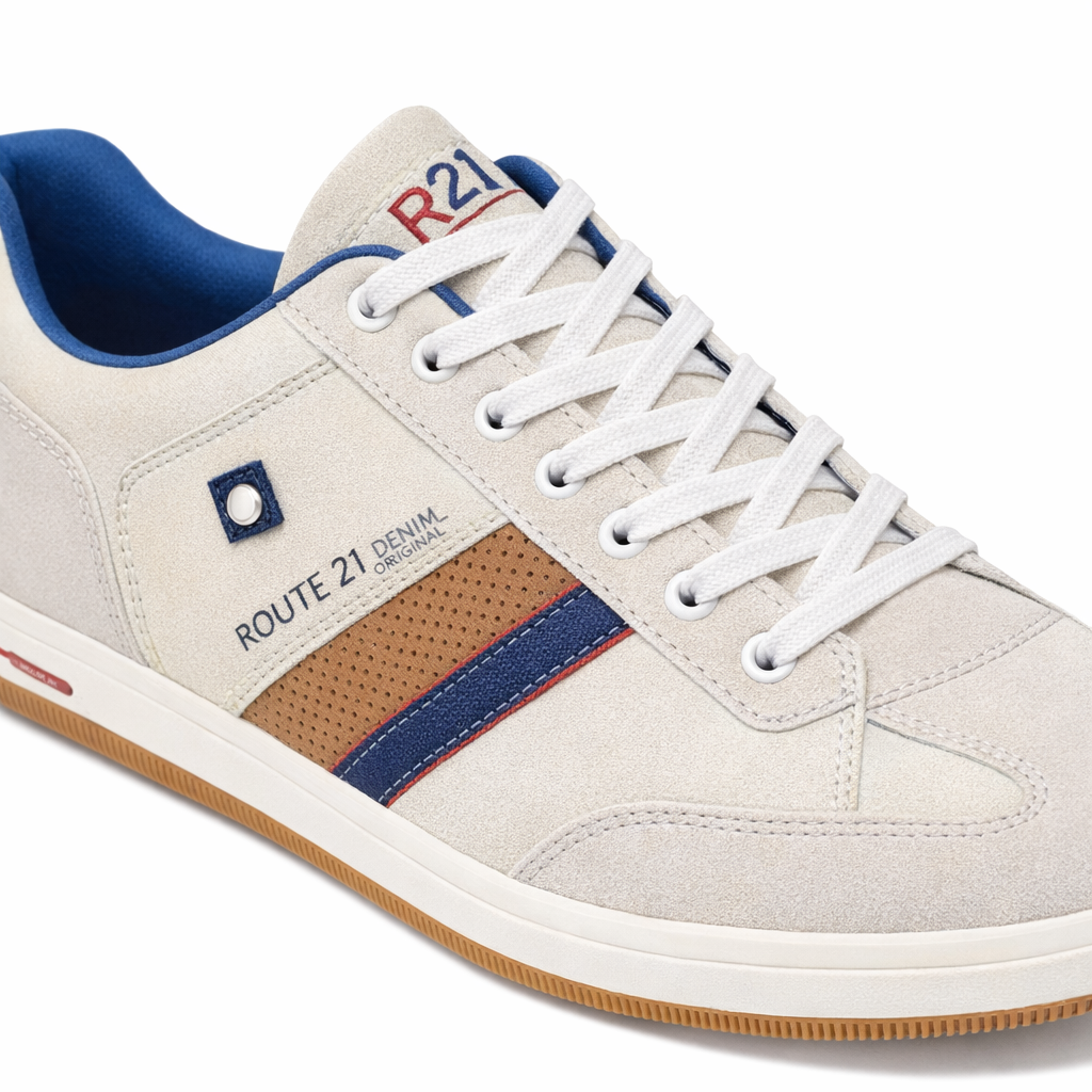 R21 Original M423 Mens Casual Trainers Off White/Grey