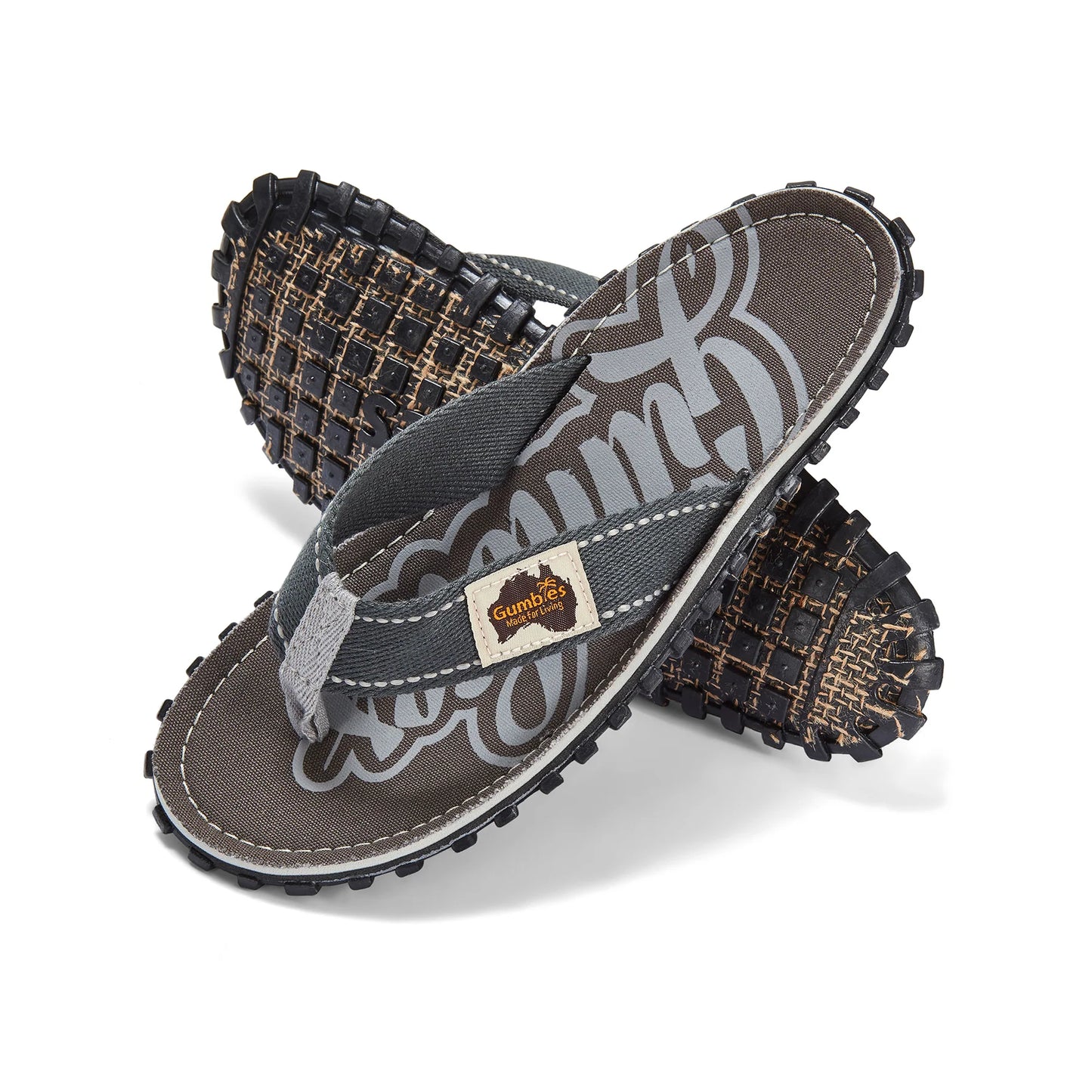 Gumbies ISLANDER Unisex Recycled Flip-Flops Cool Grey
