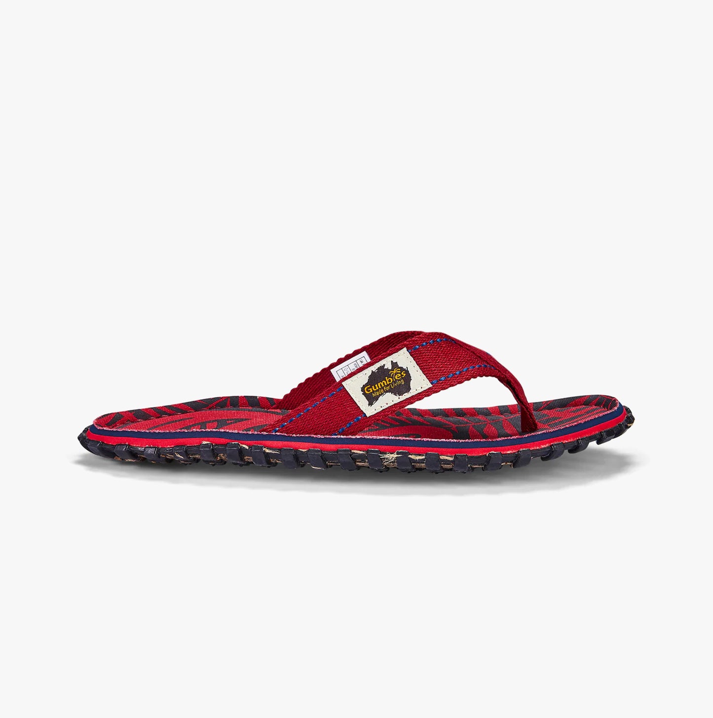 Gumbies Islander Unisex Flip-Flops Red