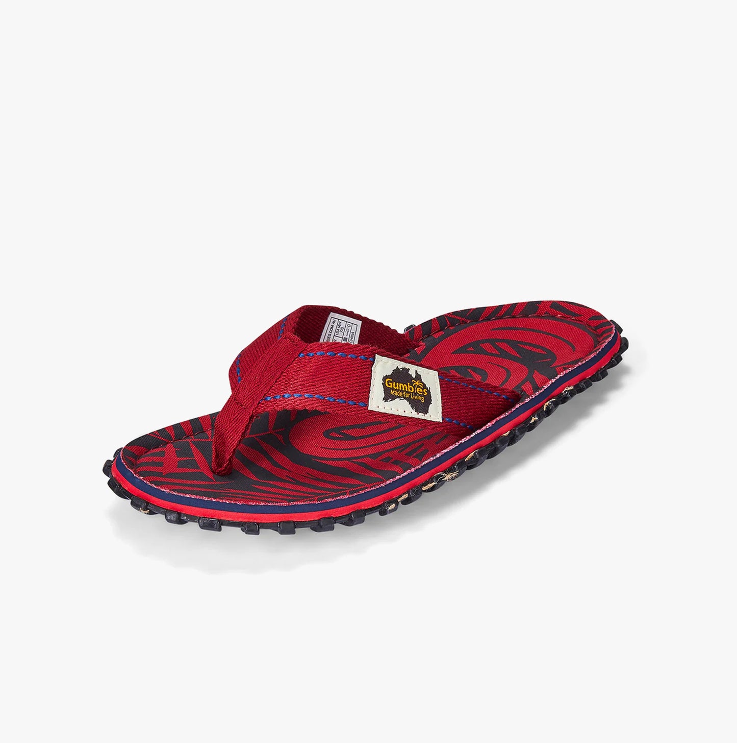 Gumbies Islander Unisex Flip-Flops Red