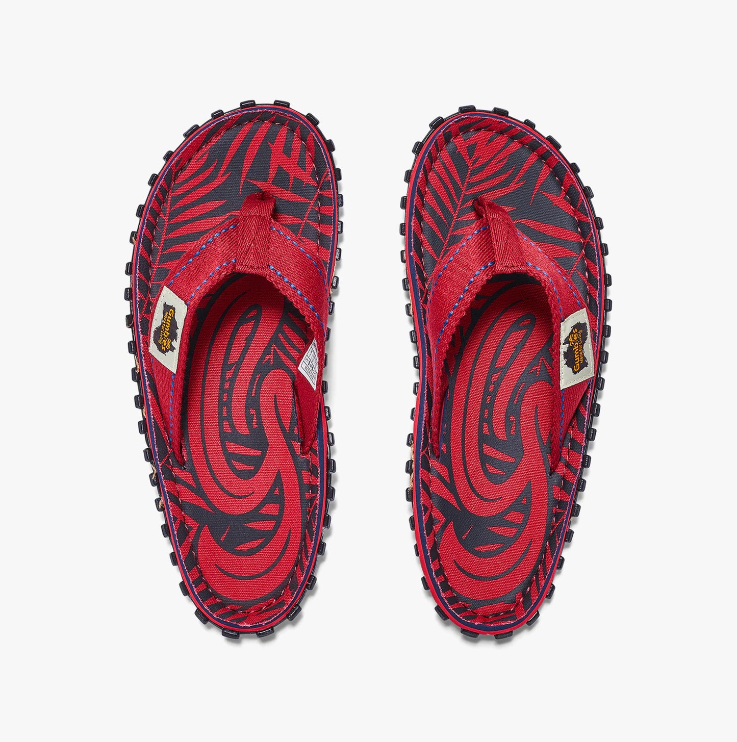 Gumbies Islander Unisex Flip-Flops Red