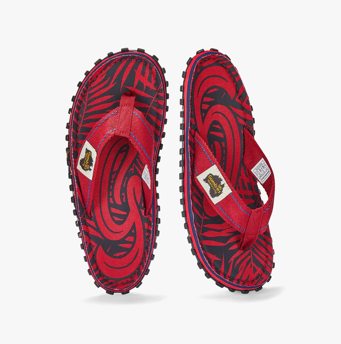 Gumbies Islander Unisex Flip-Flops Red