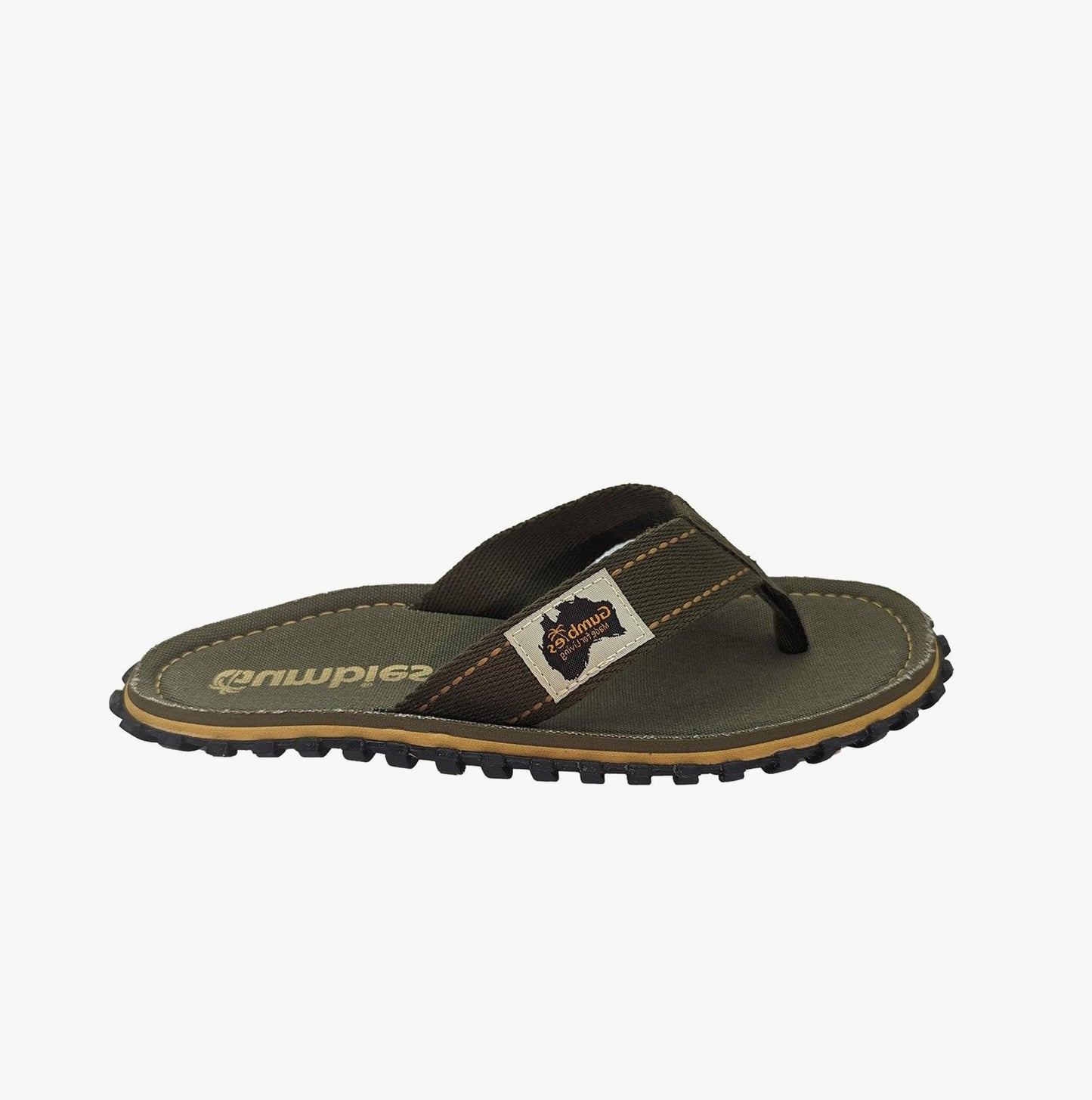 Gumbies ISLANDER Unisex Flip-Flops Classic Khaki