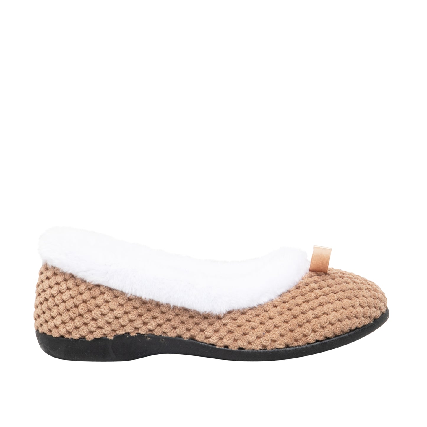 HOS Comfort CARA Womens Knit Slippers Taupe