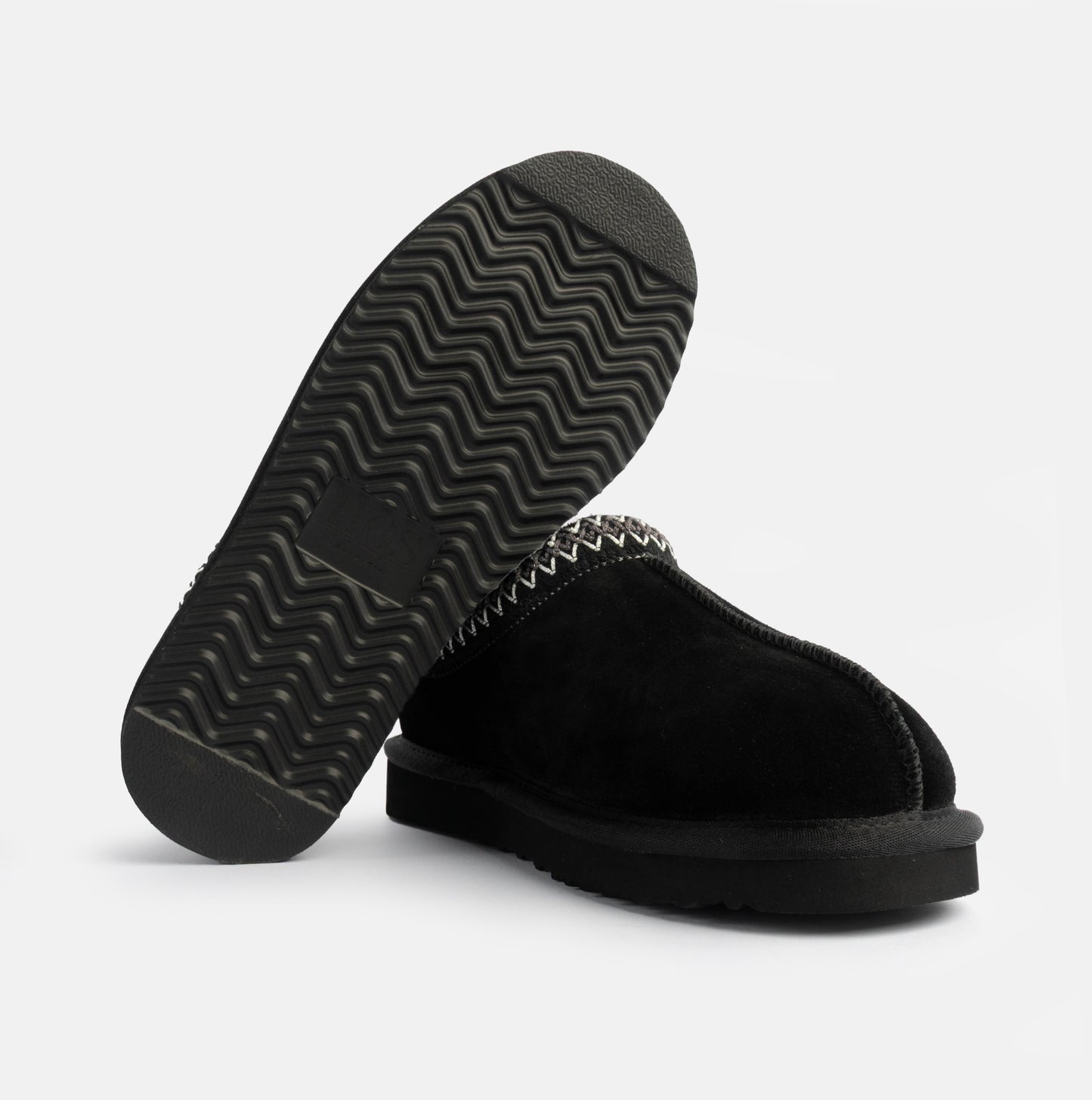 HOS Sheepskin BELLA Womens Full Slippers Black