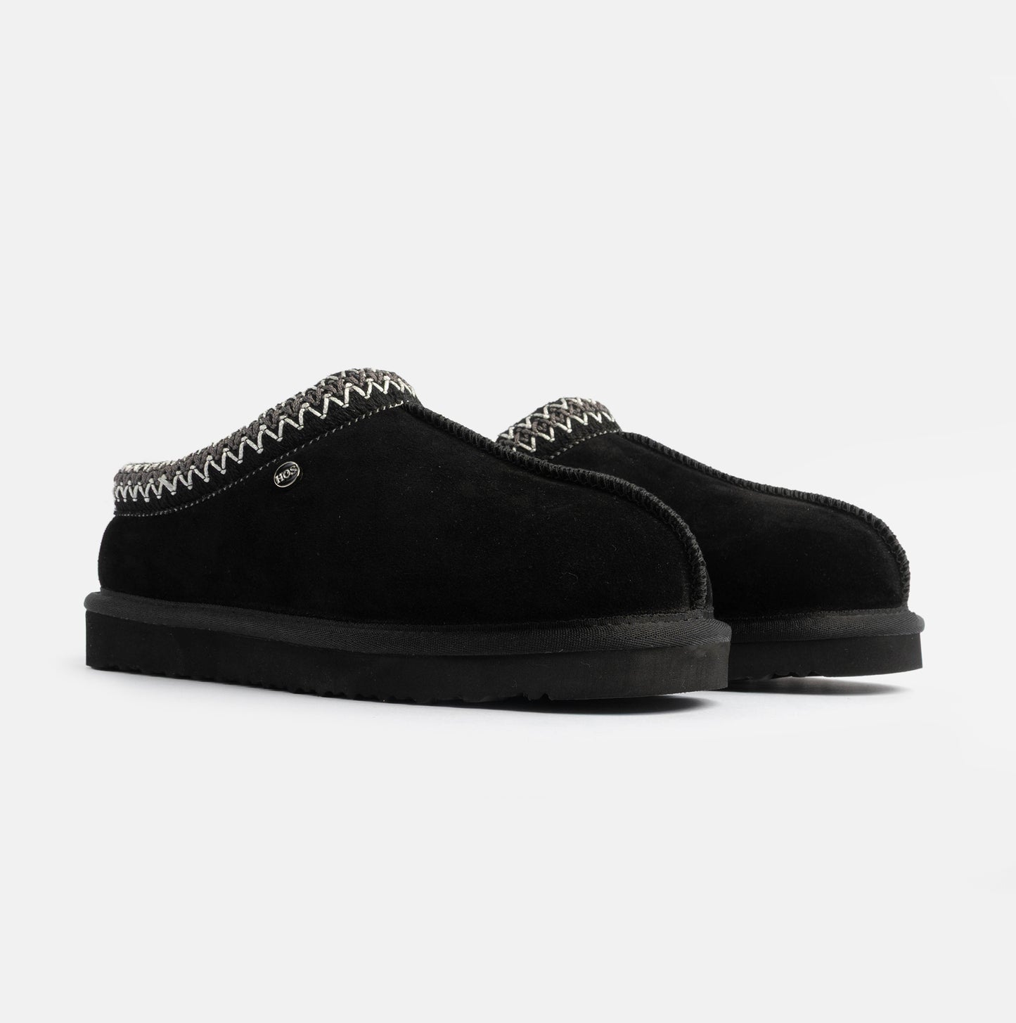 HOS Sheepskin BELLA Womens Full Slippers Black