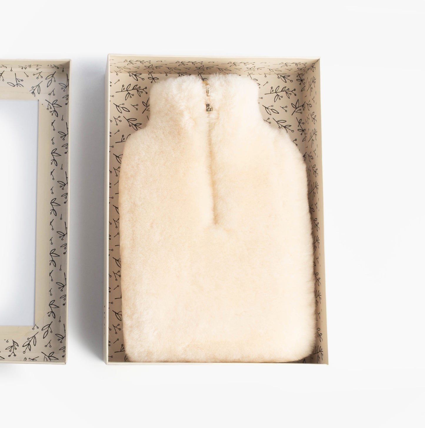 HOS Sheepskin IRIS Sheepskin Hot Water Bottle Cream