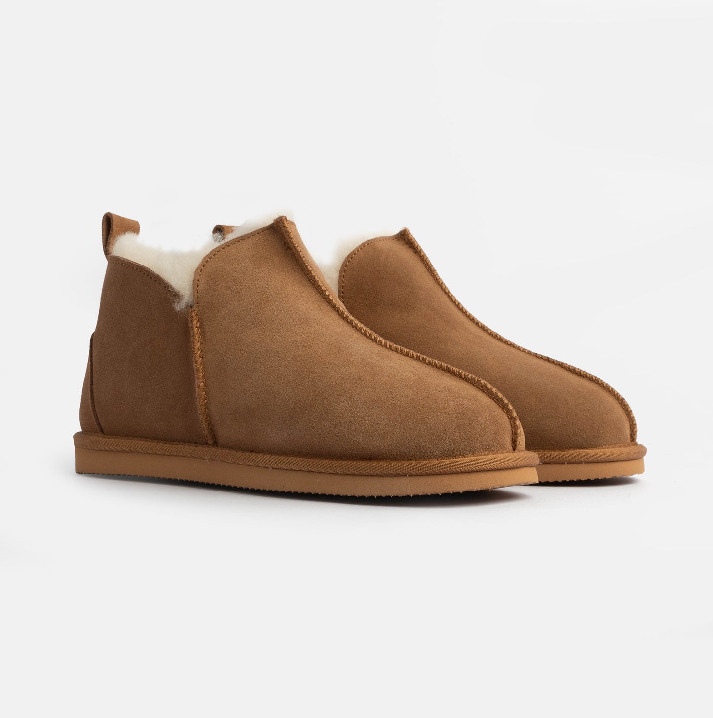 HOS Sheepskin TIA Womens Boot Slippers Chestnut