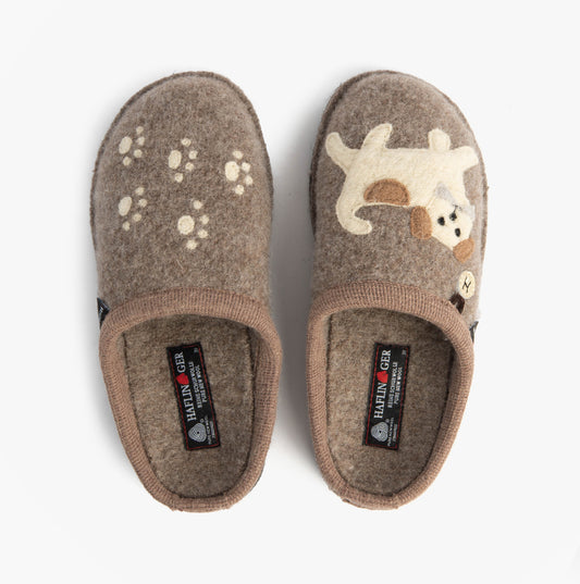 Haflinger FIDO Womens Slippers Beige