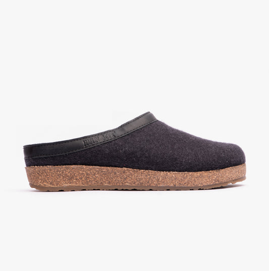 Haflinger TORBEN Womens Slippers Graphite