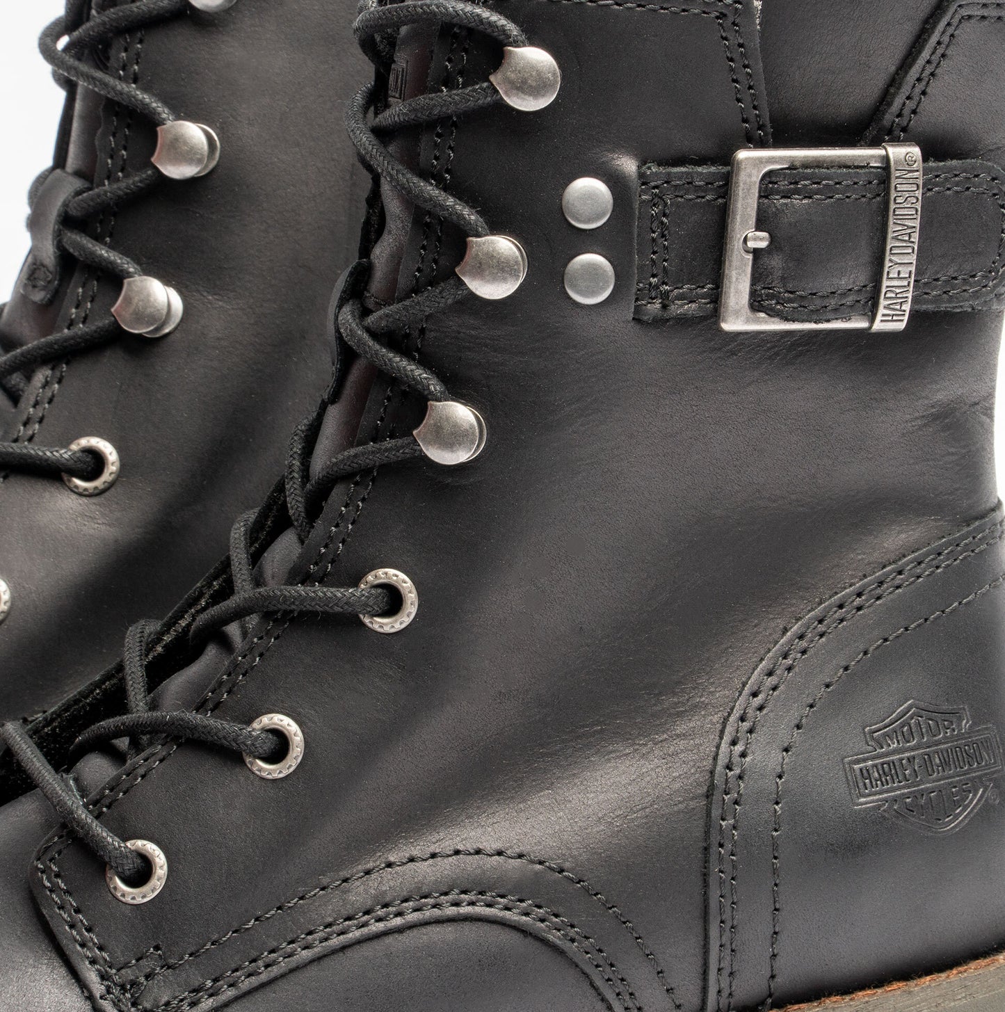 Harley Davidson D84749 DORILEE 6 LACE Womens Short Lace Up Boots Black