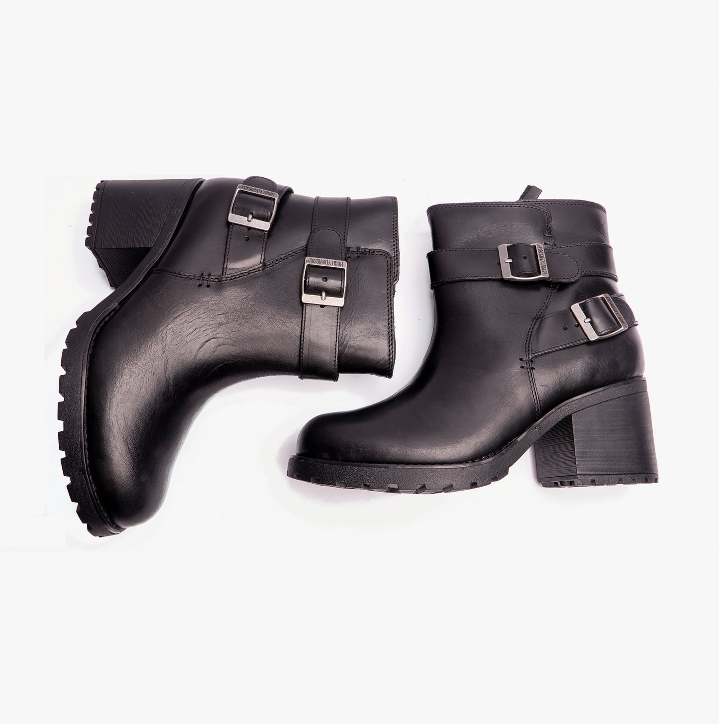 Harley Davidson LALANNE DBL STRAP CE Womens Short Boots Black