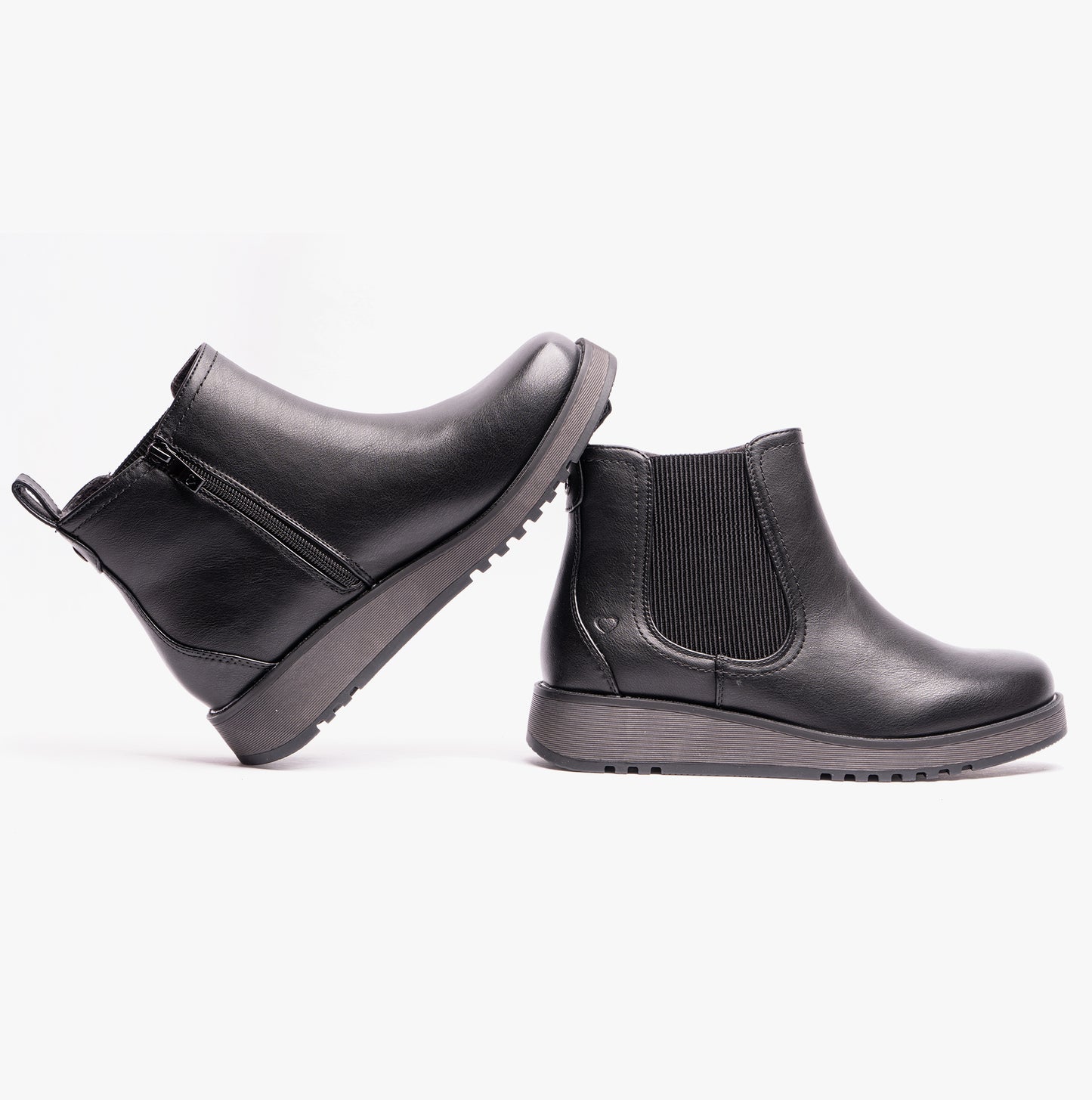 Heavenly Feet NEW ROLO2 Womens Ankle Boots Black