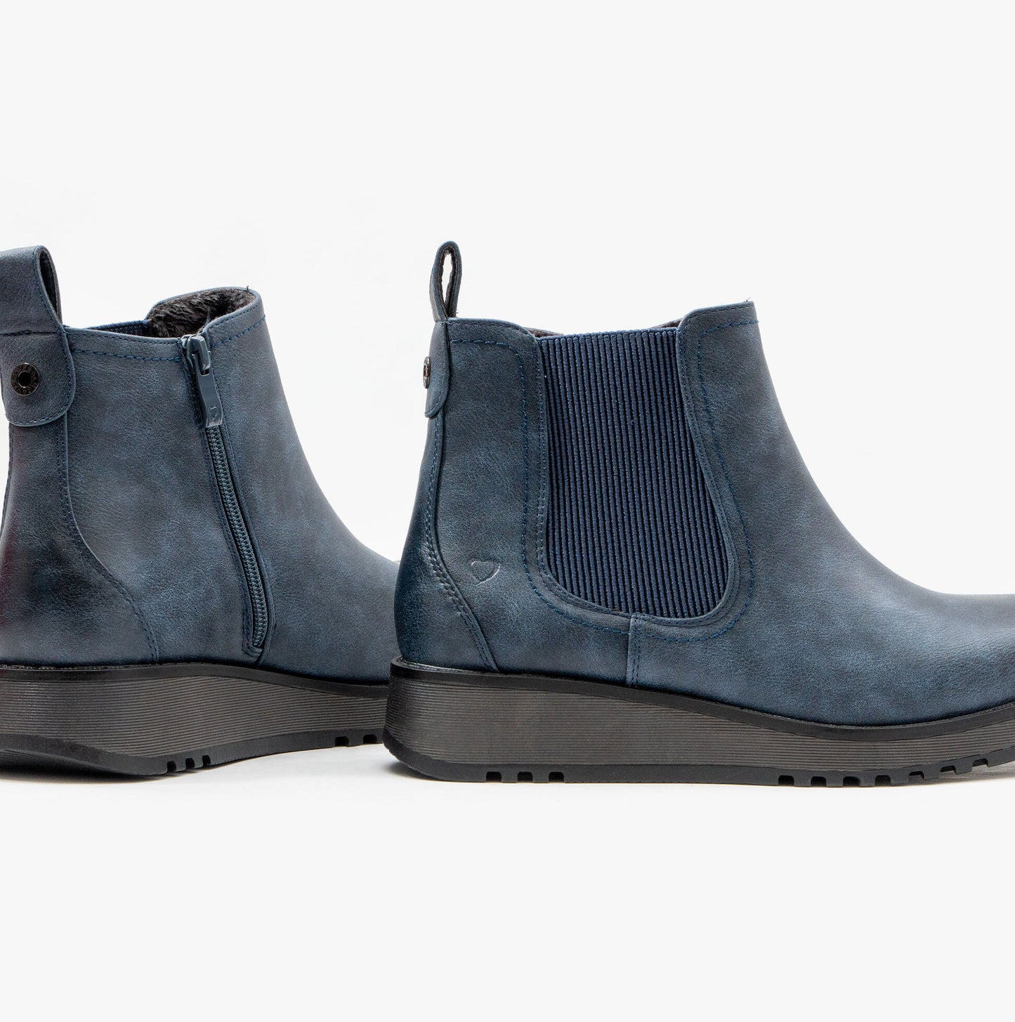 Heavenly Feet NEW ROLO2 Womens Ankle Boots Navy
