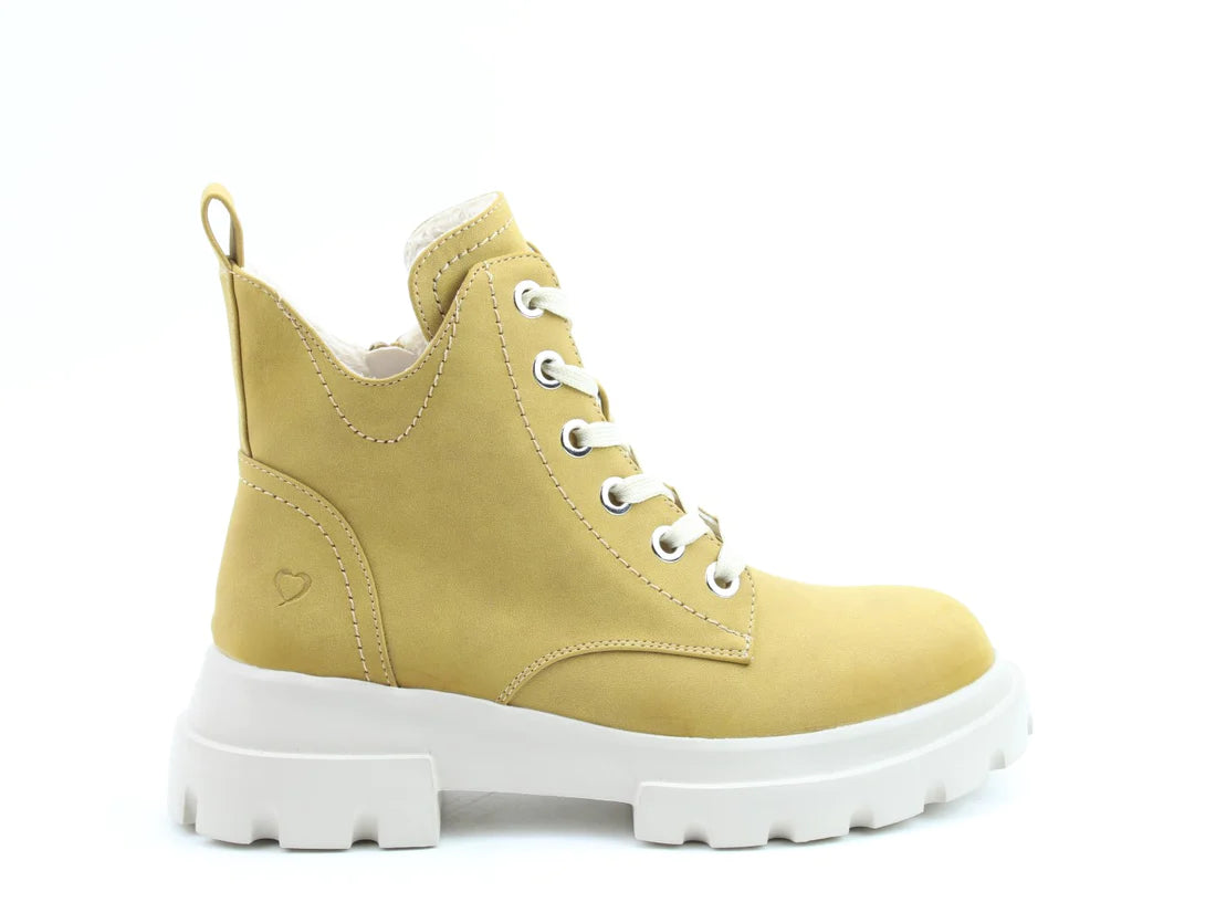 Heavenly Feet CLEA Womens Ankle Boots Mustard