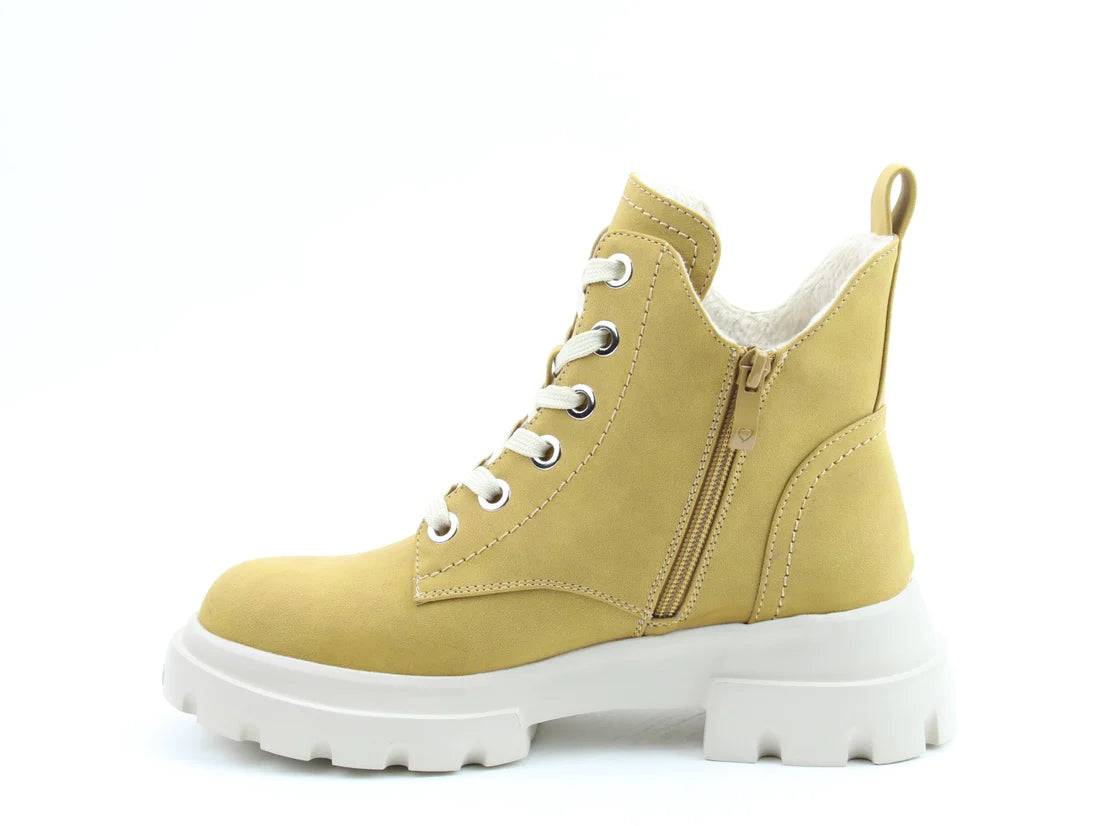 Heavenly Feet CLEA Womens Ankle Boots Mustard