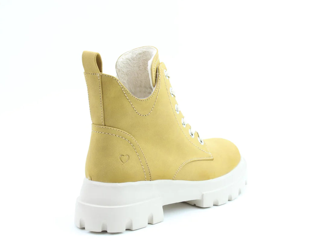Heavenly Feet CLEA Womens Ankle Boots Mustard