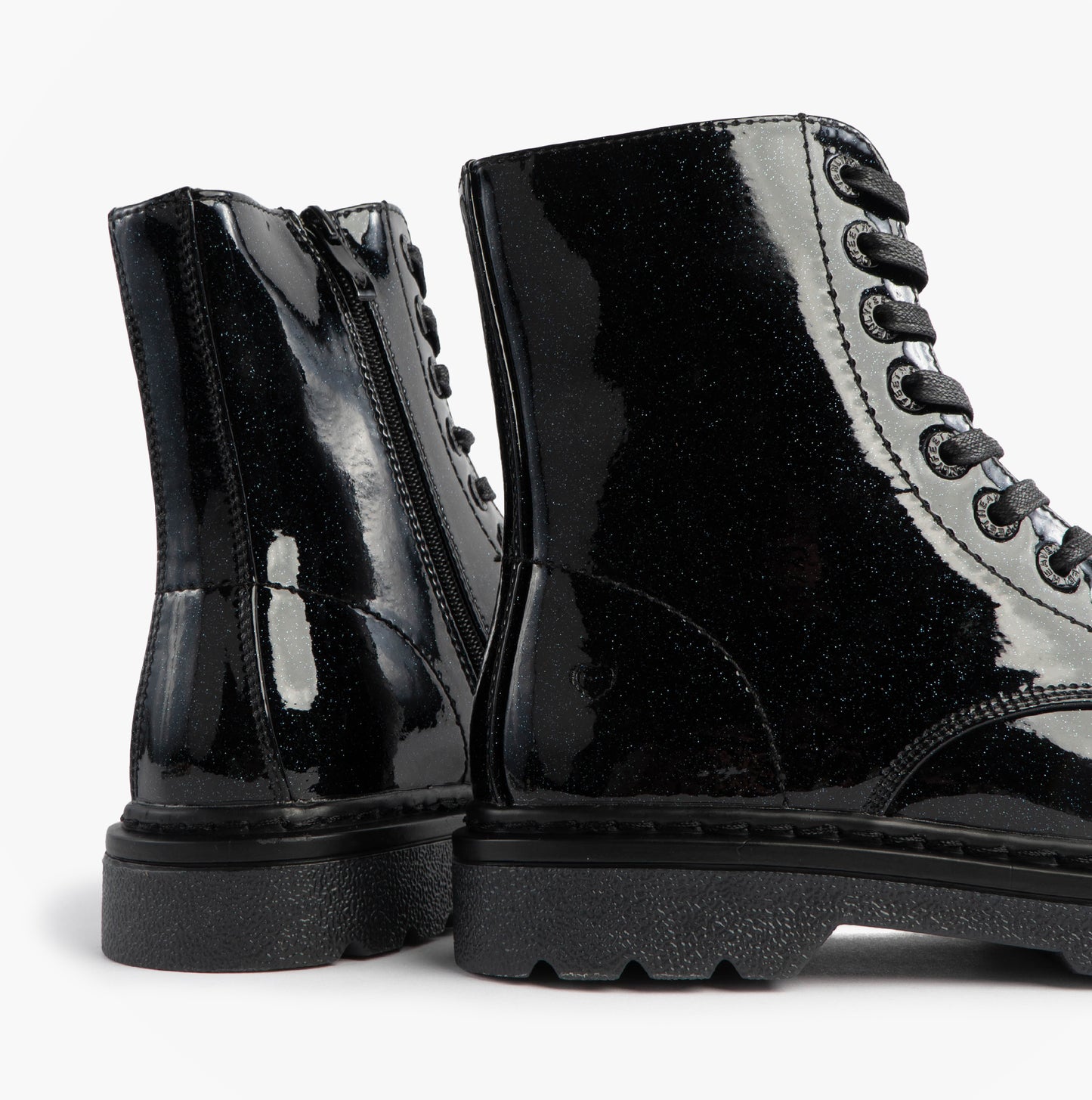 Heavenly Feet JUSTINA2 GLITTER Womens Ankle Boots Black Glitter