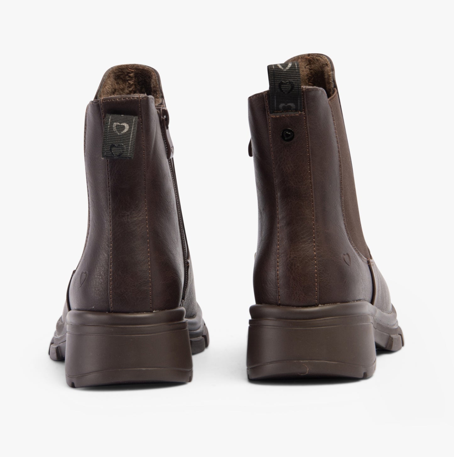 Heavenly Feet REMY Womens Chelsea Boots Chocolate