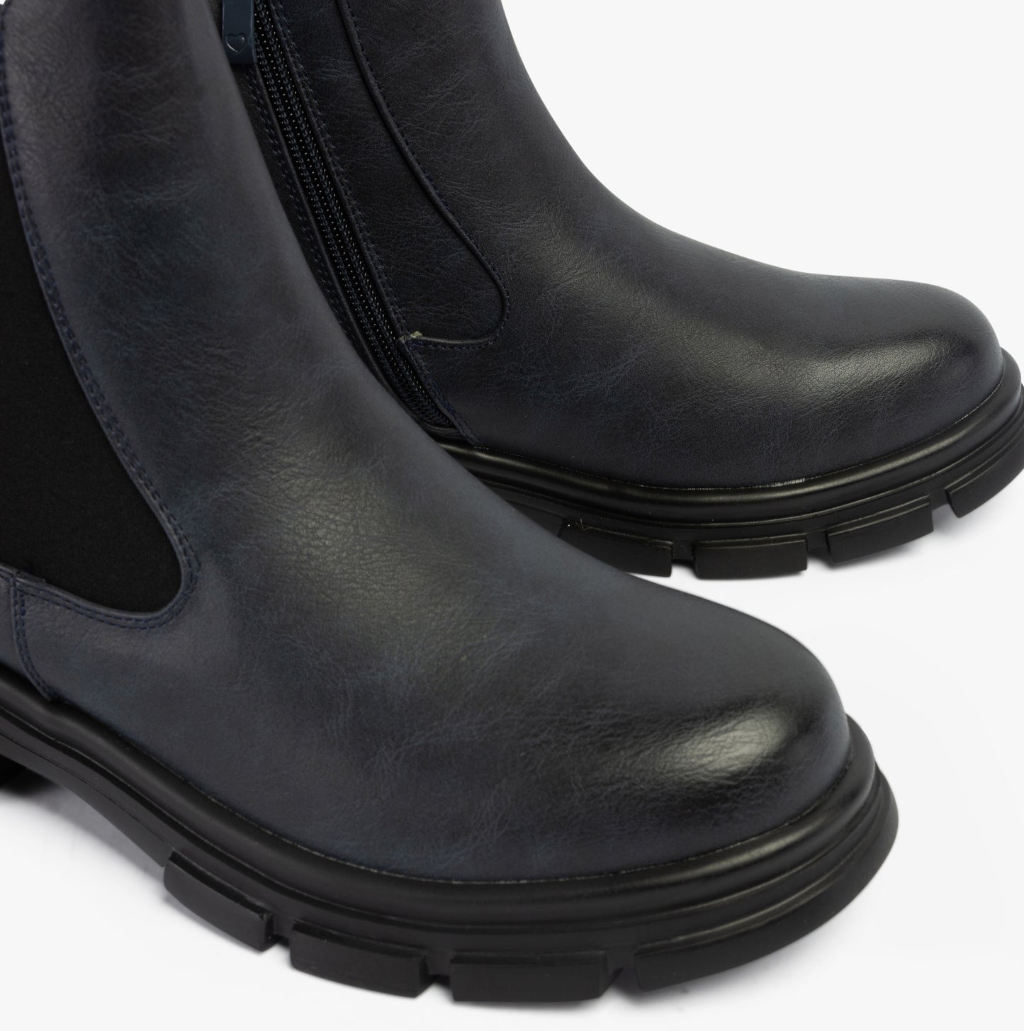 Heavenly Feet REMY Womens Chelsea Boots Navy