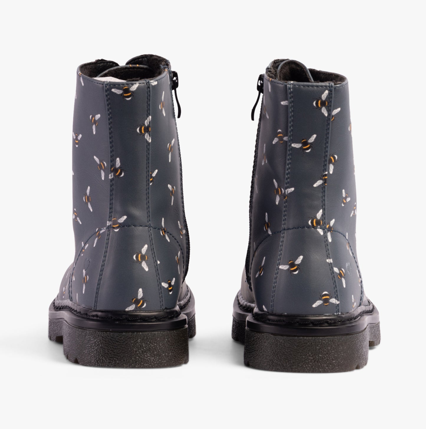 Heavenly Feet JUSTINA2 NEW BEE PRINT Womens Lace Up Boots Ocean
