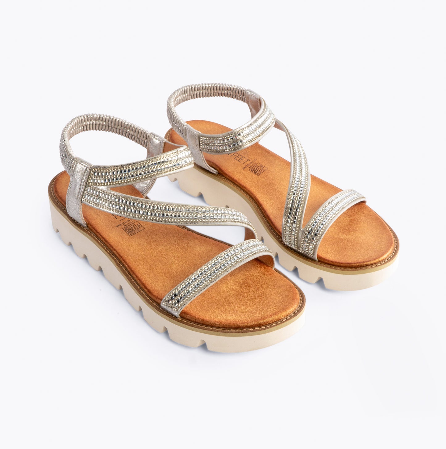 Heavenly Feet FRESCO Womens Slingback Silver