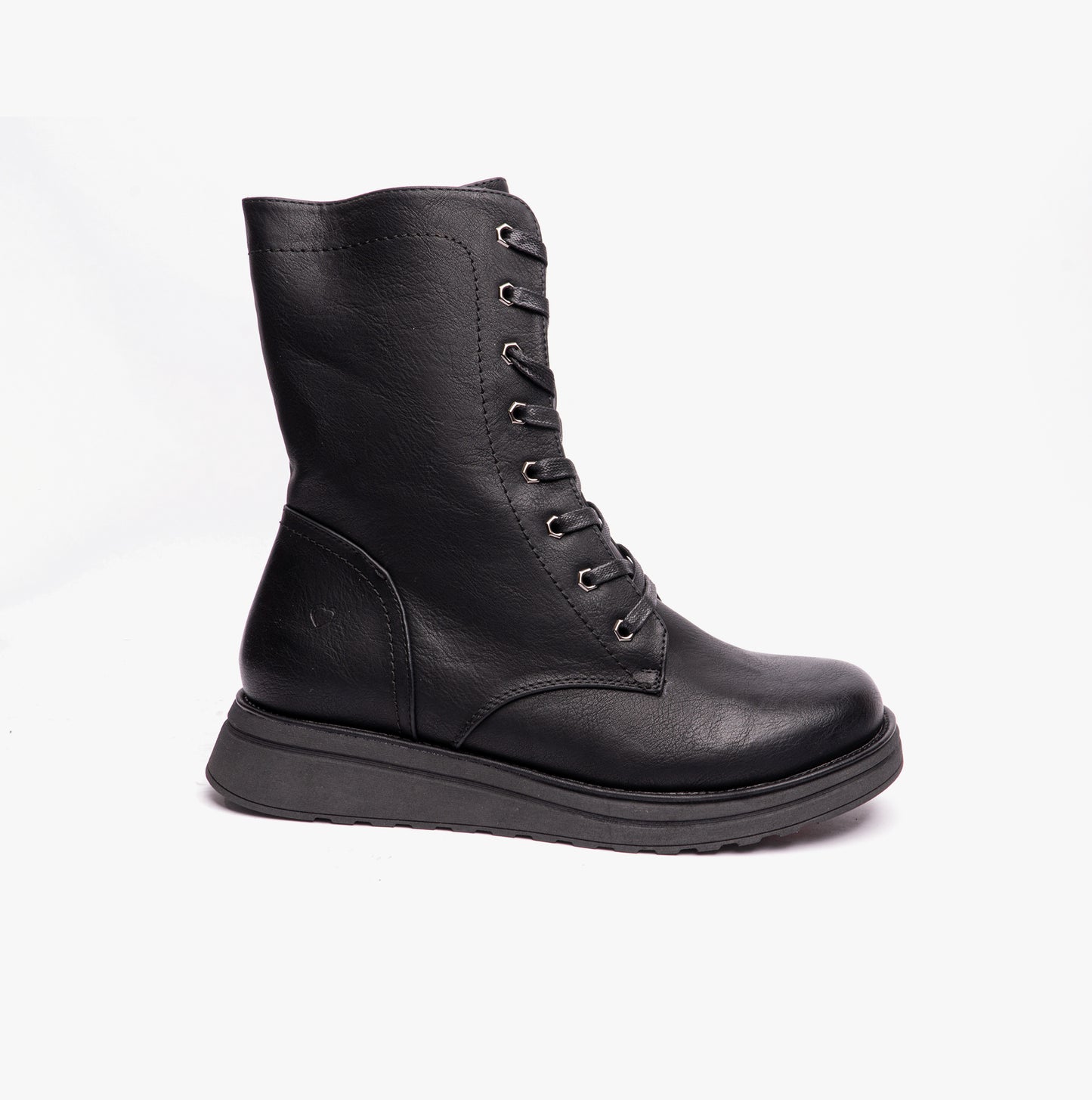 Heavenly Feet MARTINA4 Womens Combat Boots Black