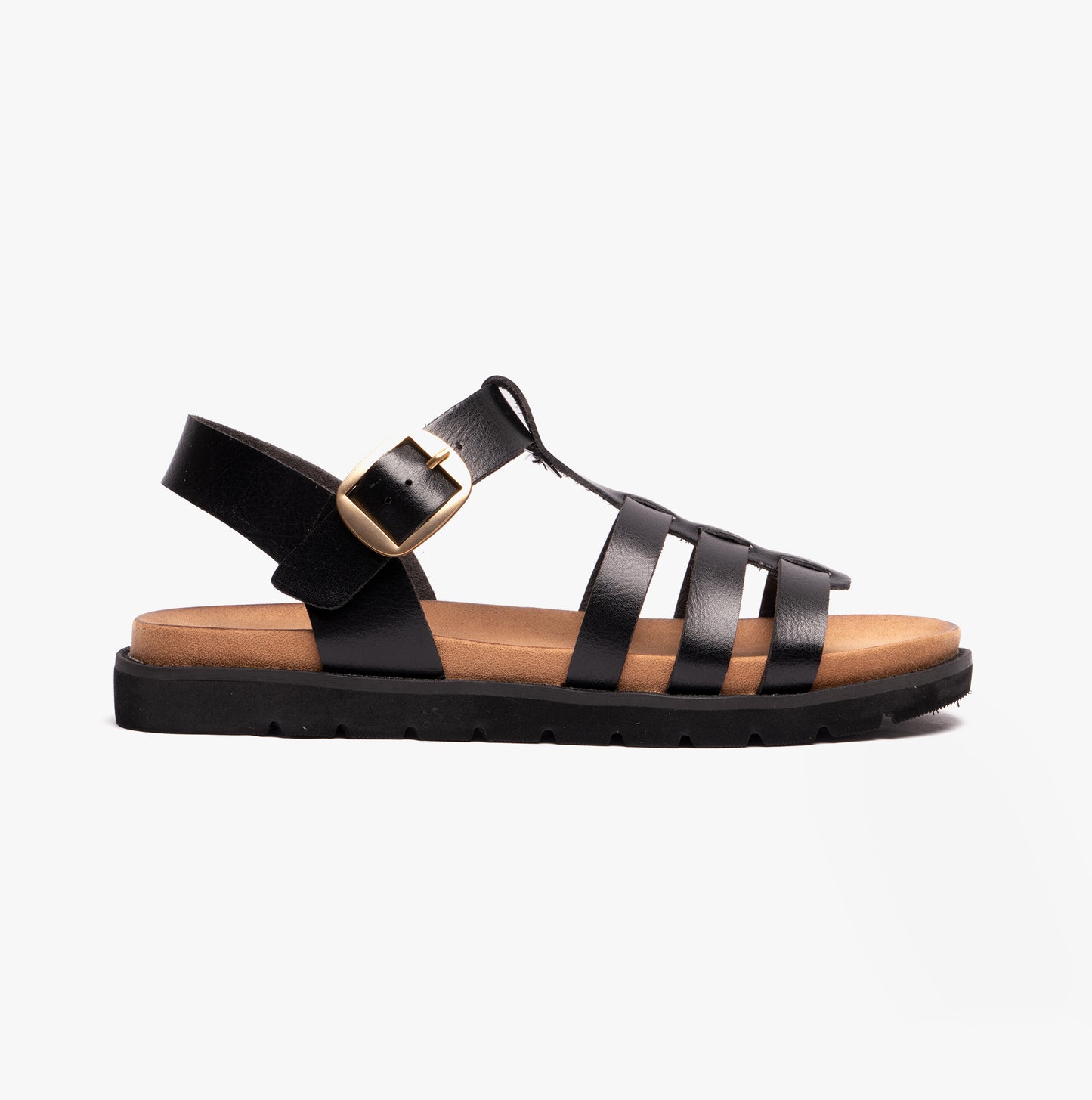 Heavenly Feet SALTWATER Womens Gladiator Black