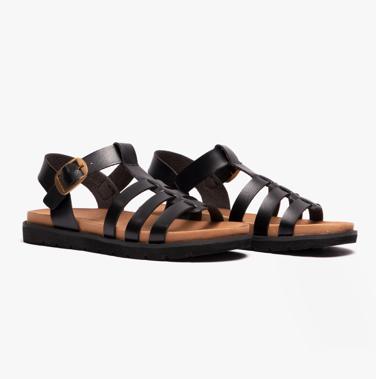 Heavenly Feet SALTWATER Womens Gladiator Black