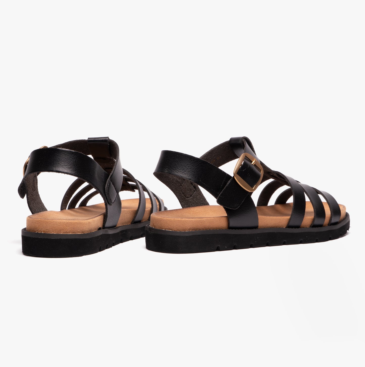 Heavenly Feet SALTWATER Womens Gladiator Black