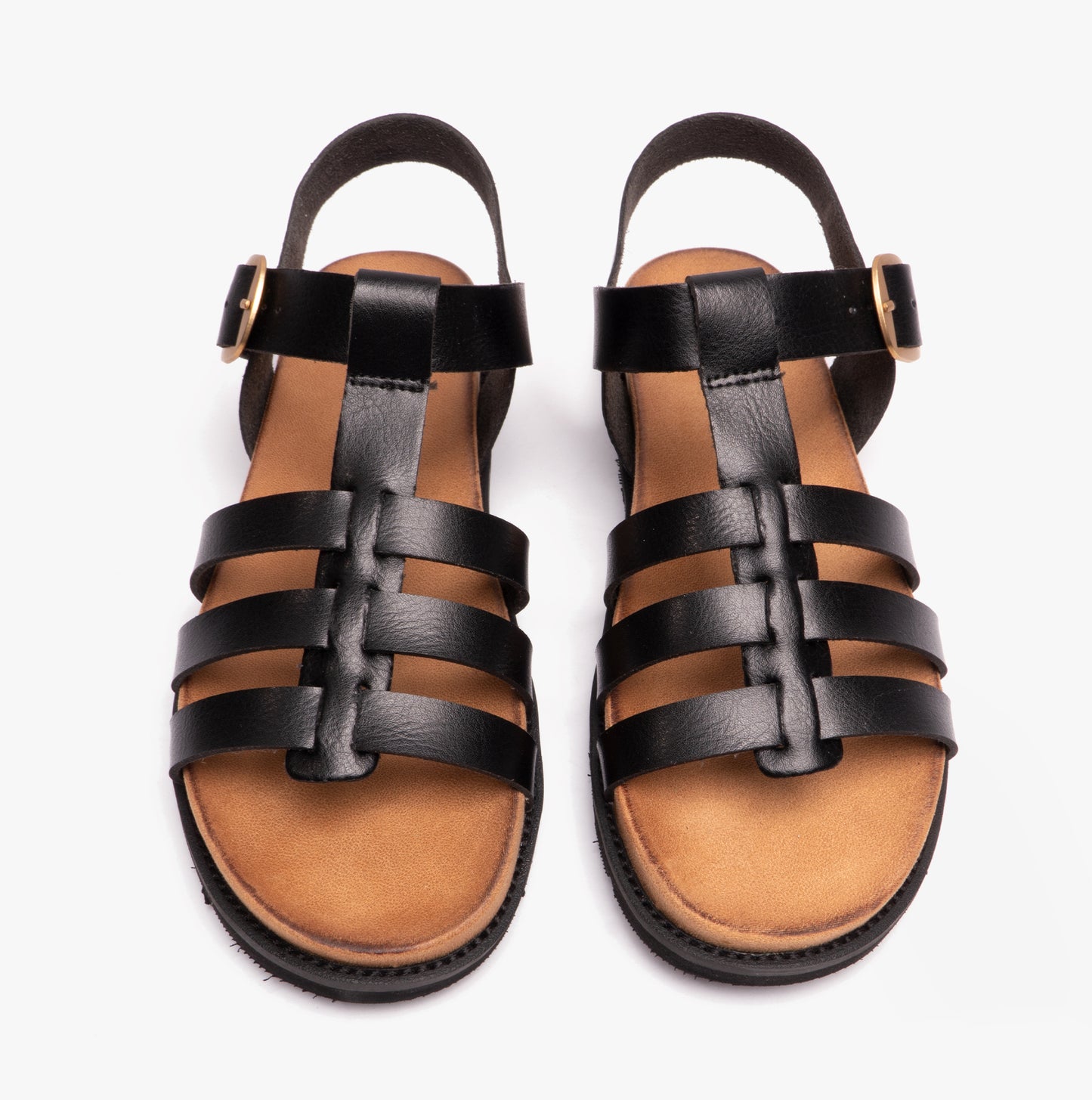 Heavenly Feet SALTWATER Womens Gladiator Black