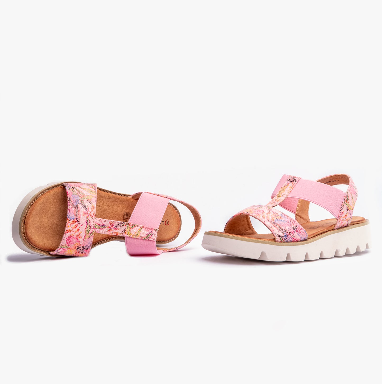 Heavenly Feet RITZ Womens Slingback Floral Pink