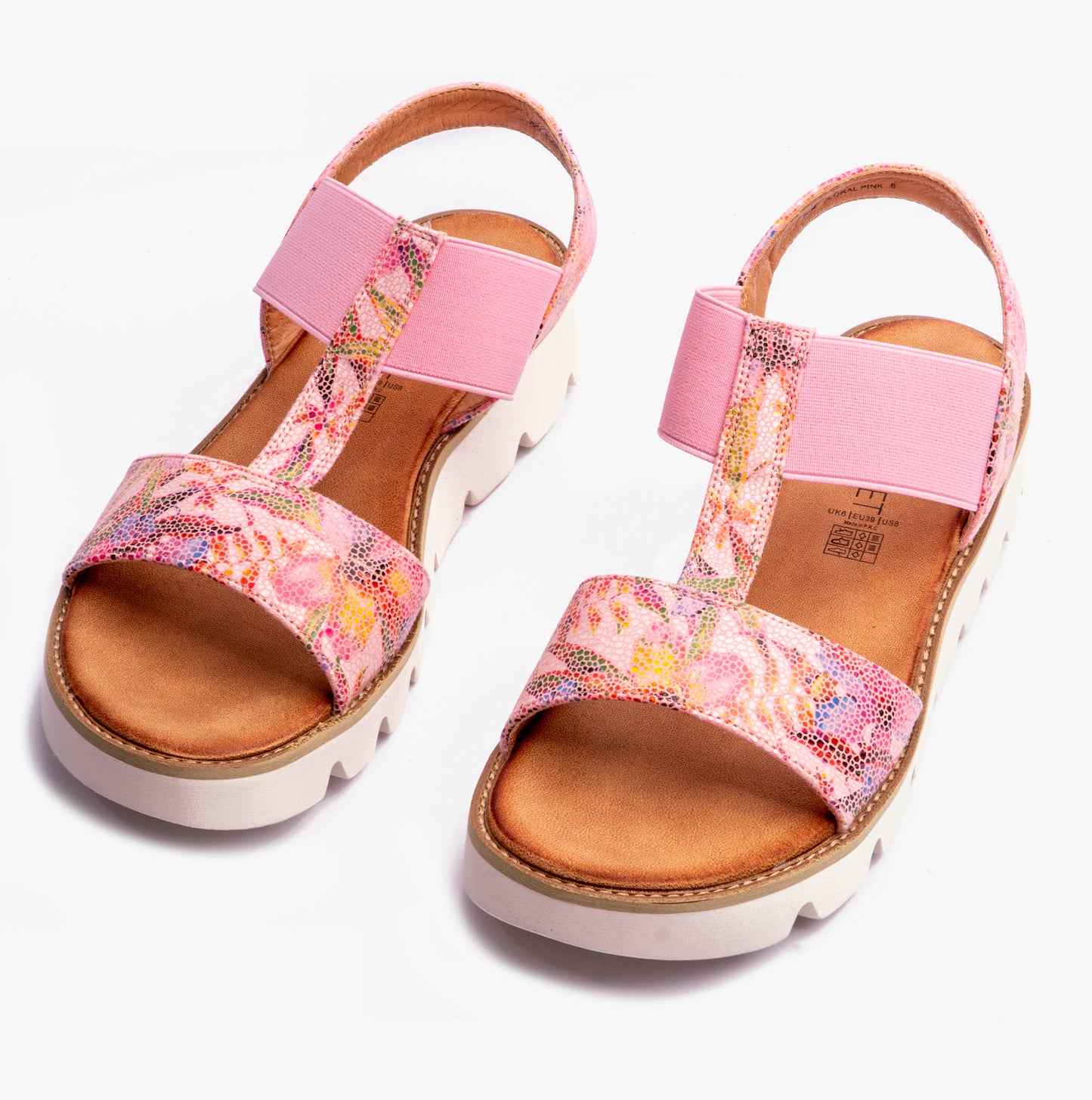 Heavenly Feet RITZ Womens Slingback Floral Pink