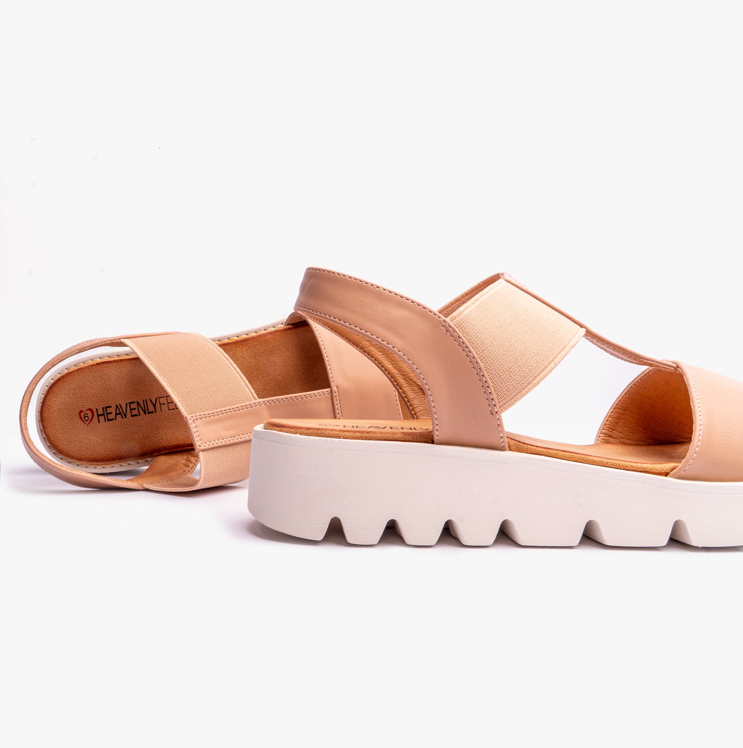 Heavenly Feet RITZ Womens Slingback Nude