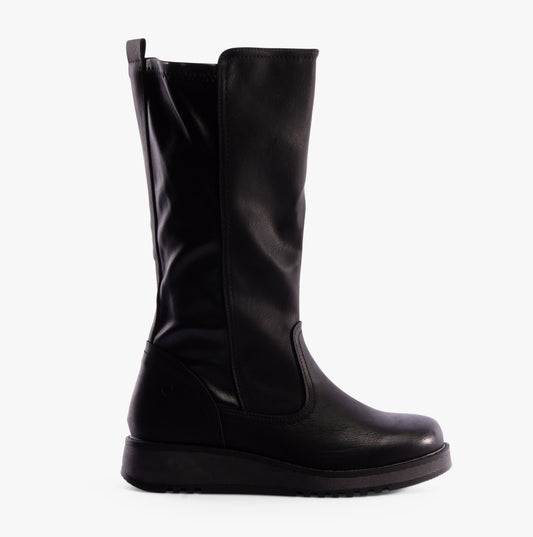 Heavenly Feet LUNA Womens Tall Boots Black