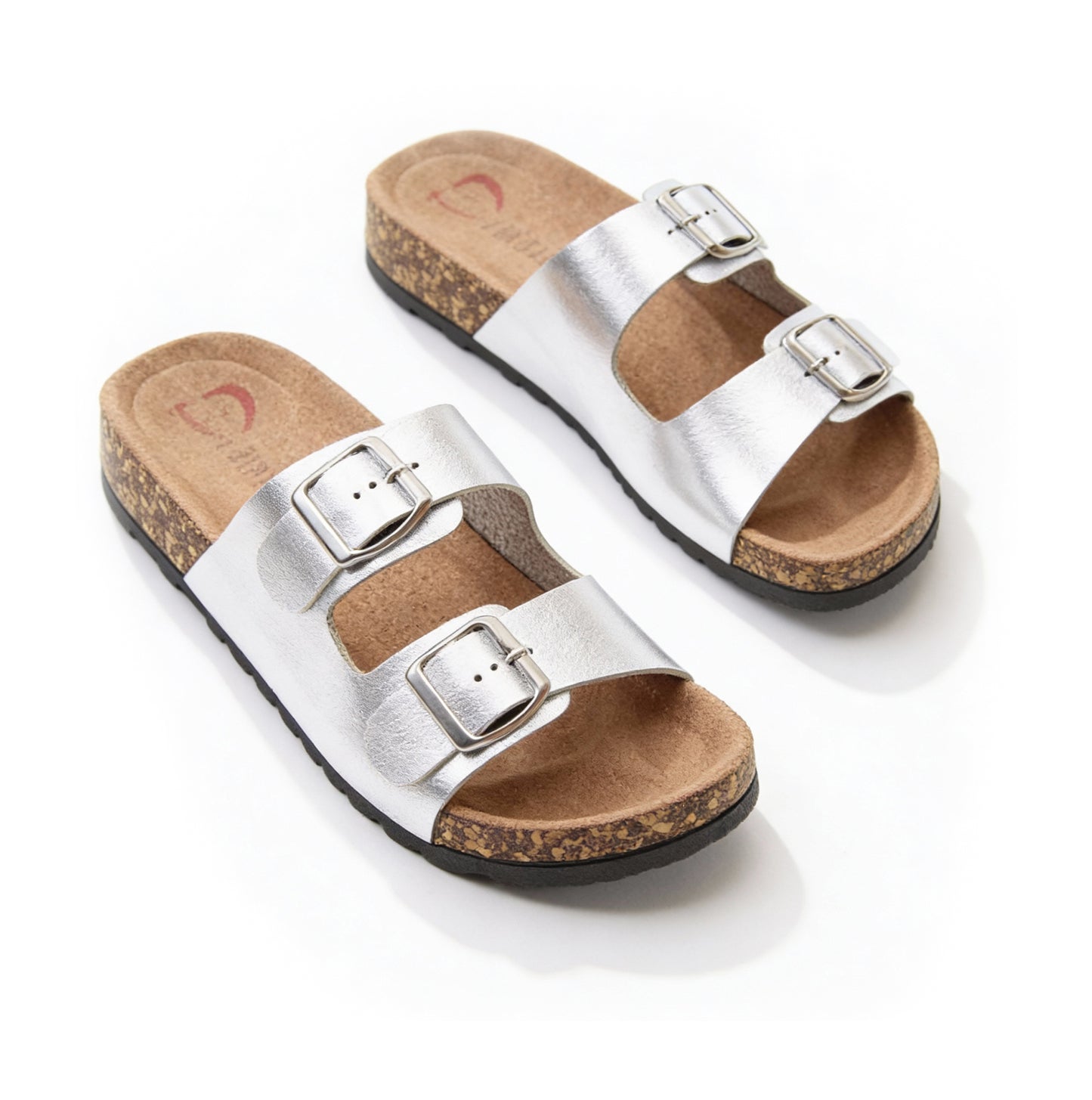 Heavenly Feet HARMONY2 Womens Mules Sandals Silver