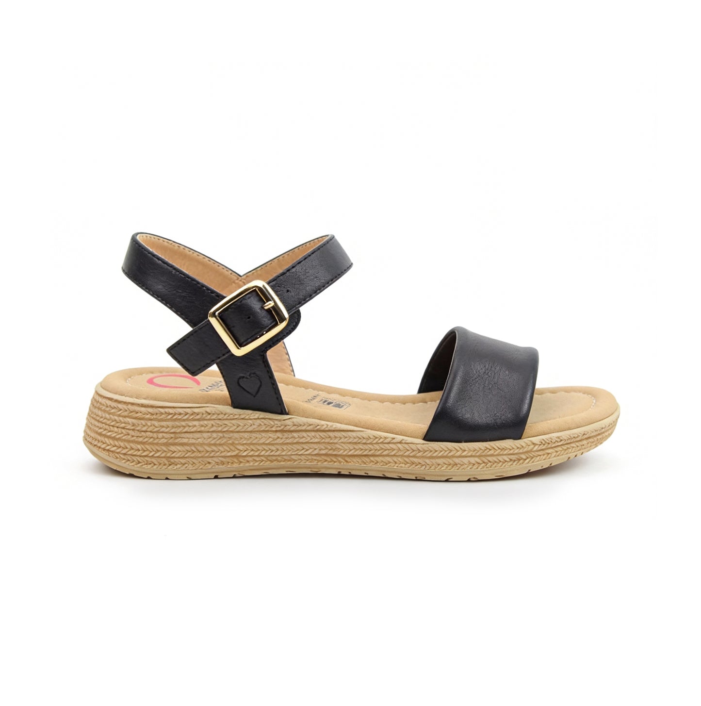 Heavenly Feet SARA Womens Platform  Sandals Black