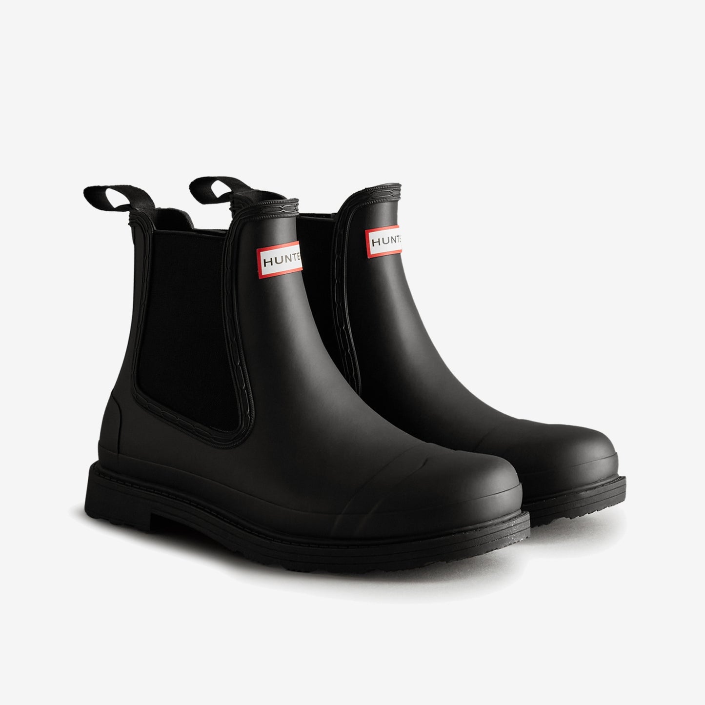 Hunter COMMANDO CHELSEA Mens Wellies Black