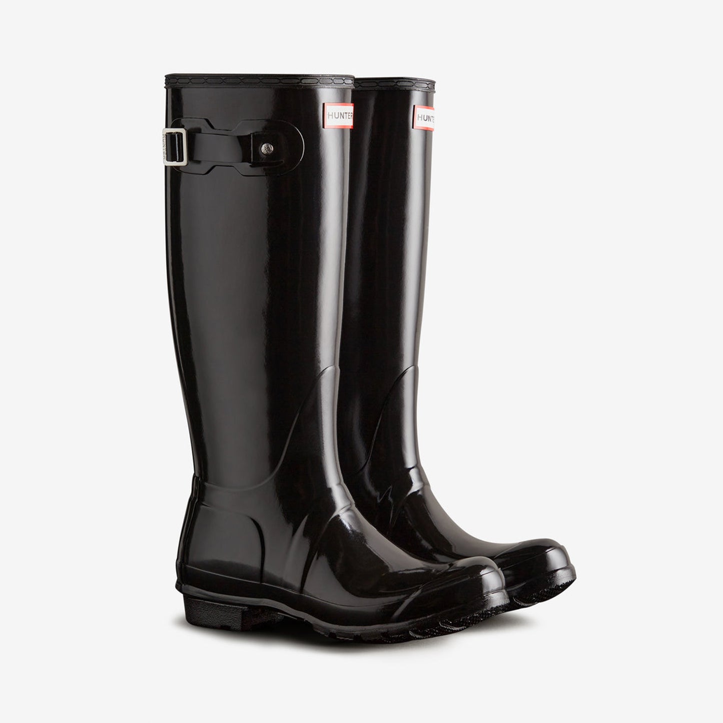 Hunter ORIGINAL TALL WOMENS Womens Wellingtons Black Gloss