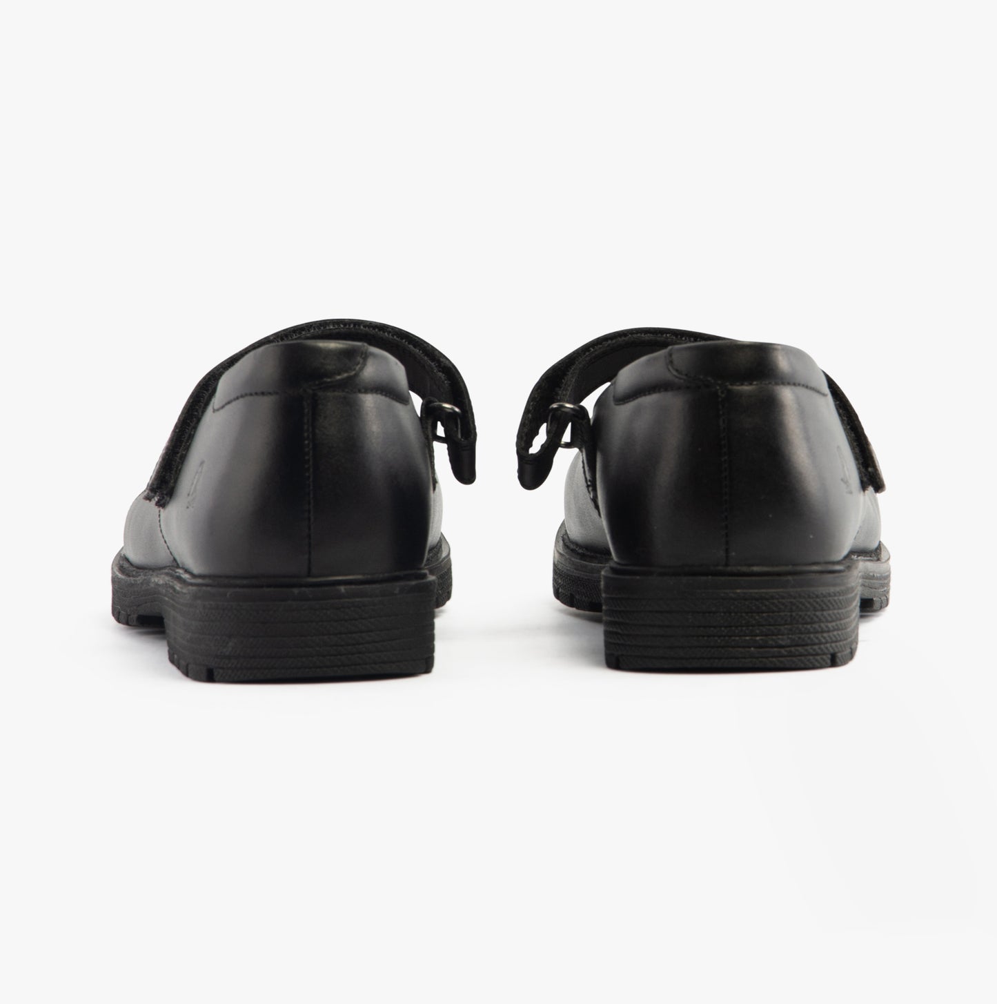 Hush Puppies TALLY Girls School Leather Shoes Black