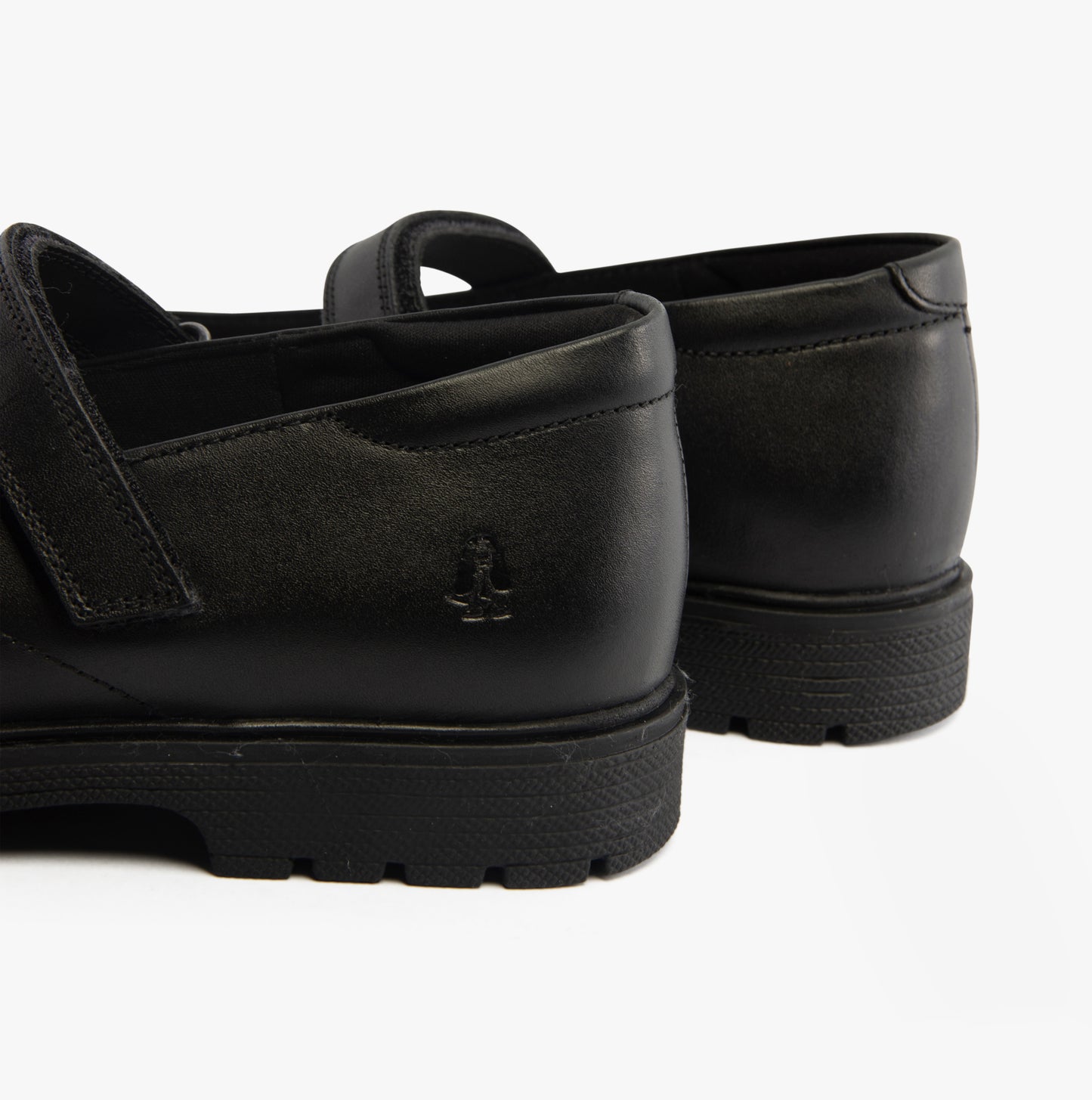 Hush Puppies TALLY Girls School Leather Shoes Black