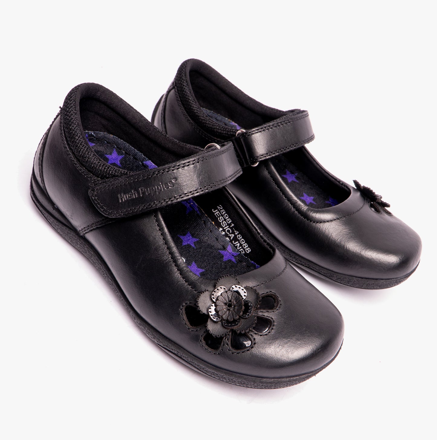 Hush Puppies JESSICA Girls School Shoes Black