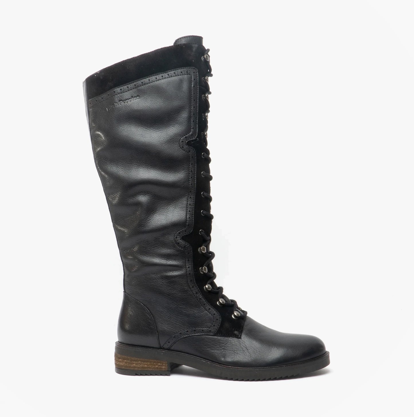 Hush Puppies RUDY Womens Leather Tall Boots Black