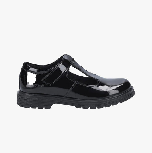 Hush Puppies GRACIE Girls Shoes Patent Black
