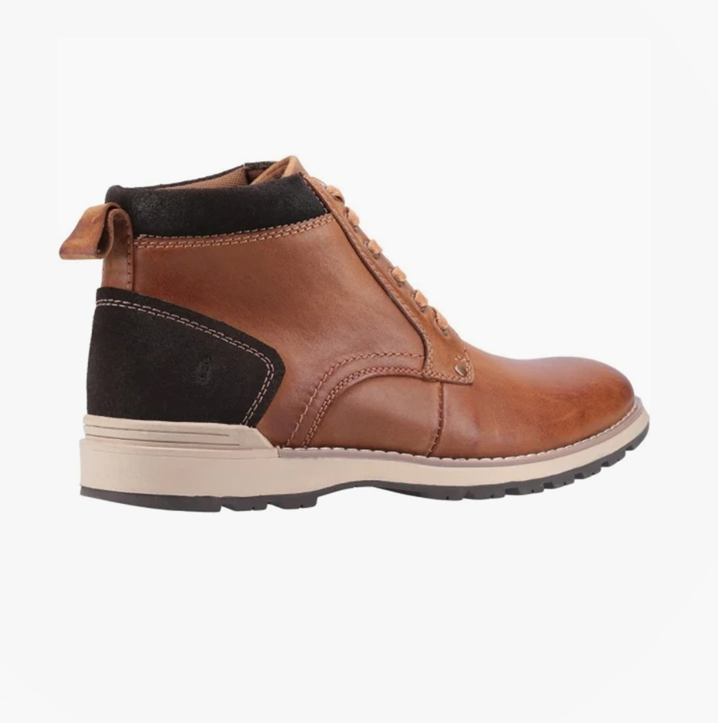Hush Puppies DEAN Mens Waxy Nubuck Chukka Boots Tan